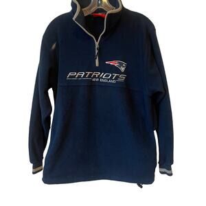 NFL New England Patriots Unisex 1/4 Zip Pullover Fleece Sz S